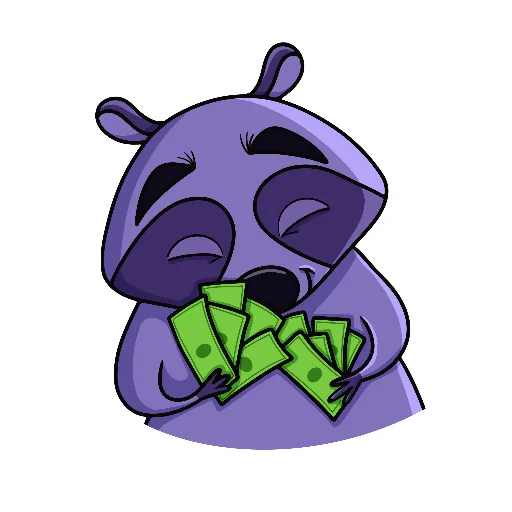 🤑 Стикер «Енотя» для Telegram