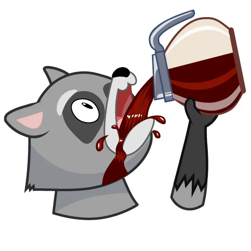 ☕️ Стикер «Енот Матвей» для Telegram