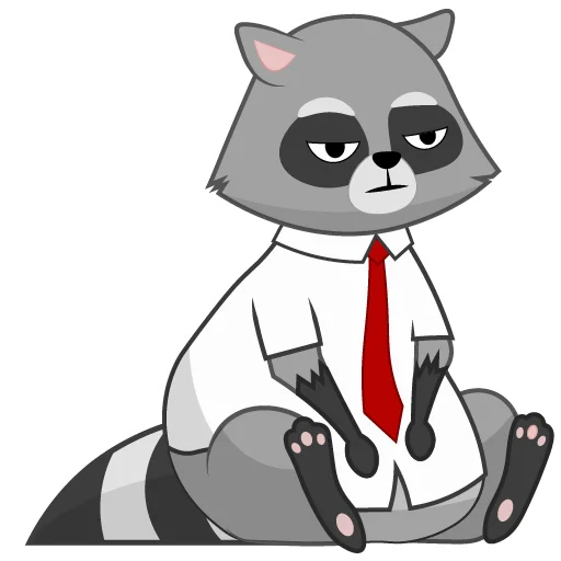 ☹️ Стикер «Енот Матвей» для Telegram