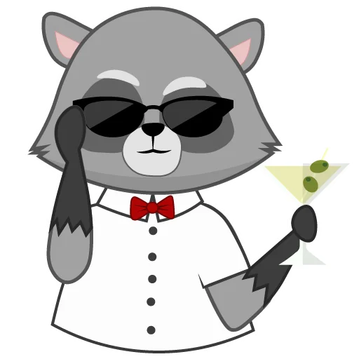 😎 Стикер «Енот Матвей» для Telegram