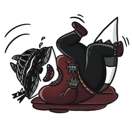 🤣 Стикер «Енот-Обормот» для Telegram