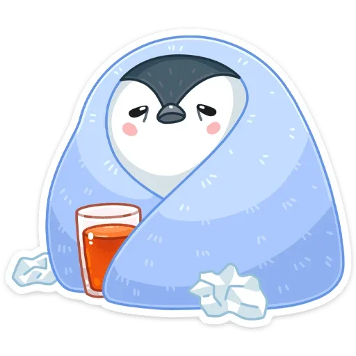 🤧 Стикер «Пингвин Эйпи» для Telegram