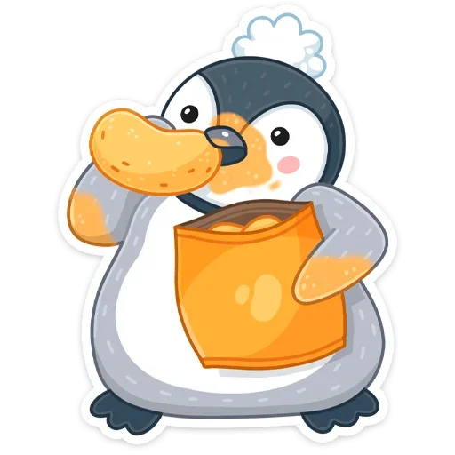 🍿 Стикер «Пингвин Эйпи» для Telegram