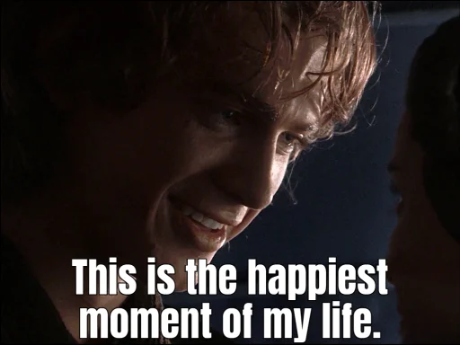 🙂 Стикер «Revenge of the Sith (Part 1)» для Telegram