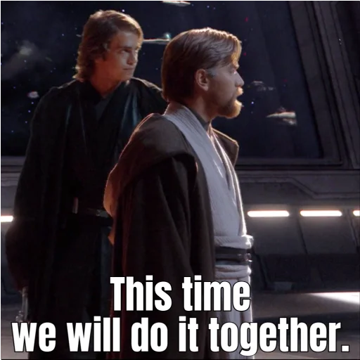 🤝 Стикер «Revenge of the Sith (Part 1)» для Telegram