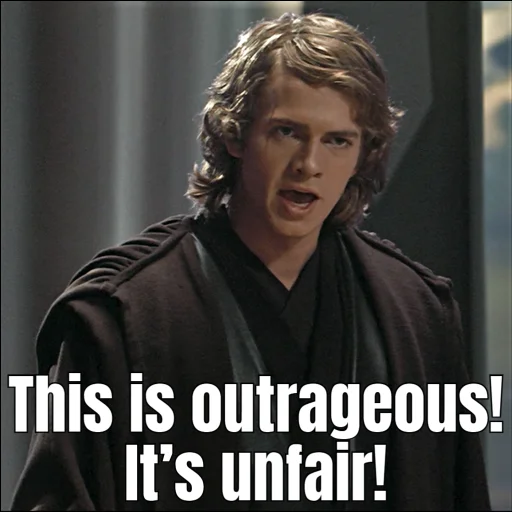 😠 Стикер «Revenge of the Sith (Part 1)» для Telegram