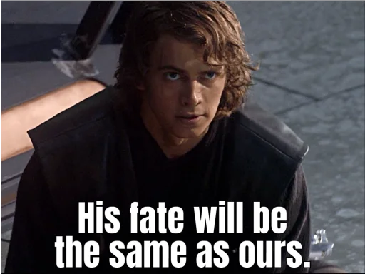 😤 Стикер «Revenge of the Sith (Part 1)» для Telegram