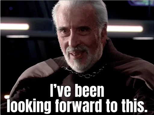 😀 Стикер «Revenge of the Sith (Part 1)» для Telegram
