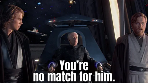 🙅‍♂️ Стикер «Revenge of the Sith (Part 1)» для Telegram