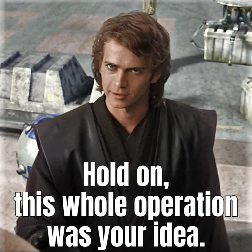 🤨 Стикер «Revenge of the Sith (Part 1)» для Telegram