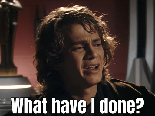 😰 Стикер «Revenge of the Sith (Part 2)» для Telegram