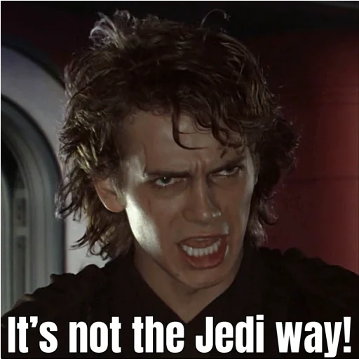 😠 Стикер «Revenge of the Sith (Part 2)» для Telegram