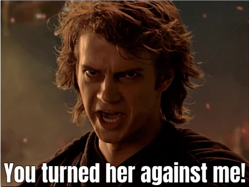 😡 Стикер «Revenge of the Sith (Part 2)» для Telegram