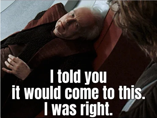 🤓 Стикер «Revenge of the Sith (Part 2)» для Telegram