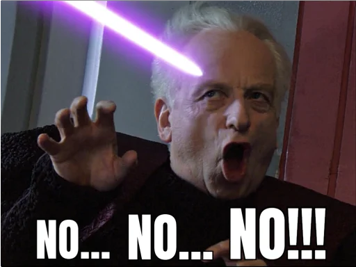🙅‍♂️ Стикер «Revenge of the Sith (Part 2)» для Telegram