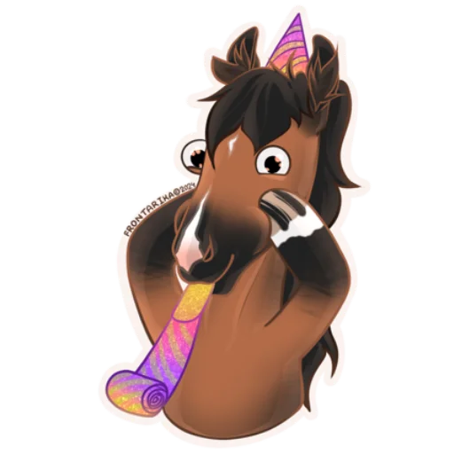 🥳 Стикер «Рандомный коник» для Telegram