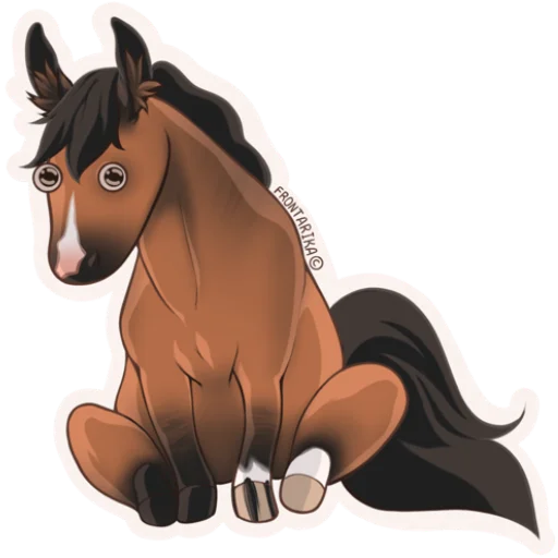Стикерпак Рандомный коник для Telegram