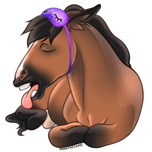 😴 Стикер «Рандомный коник» для Telegram