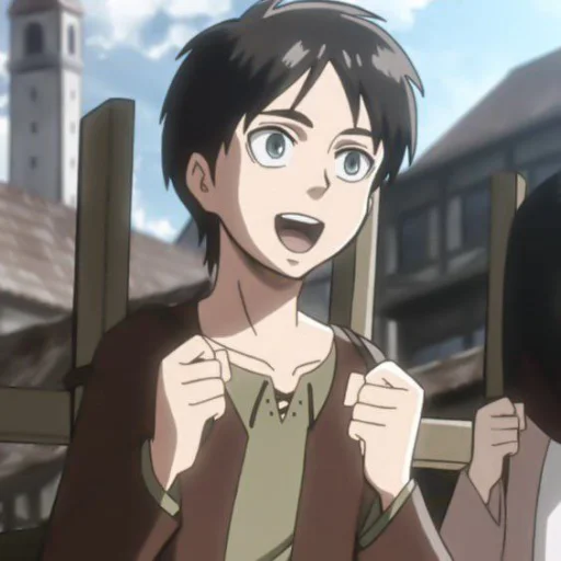 ⚔ Стикер «? eren jaeger» для Telegram