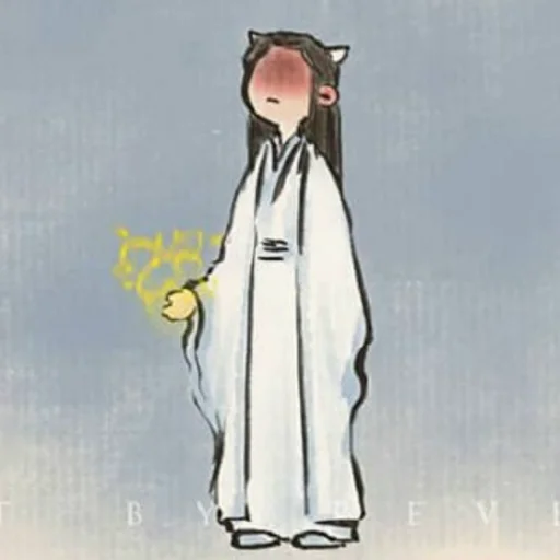 🍋 Стикер «Tian Guan Ci Fu» для Telegram