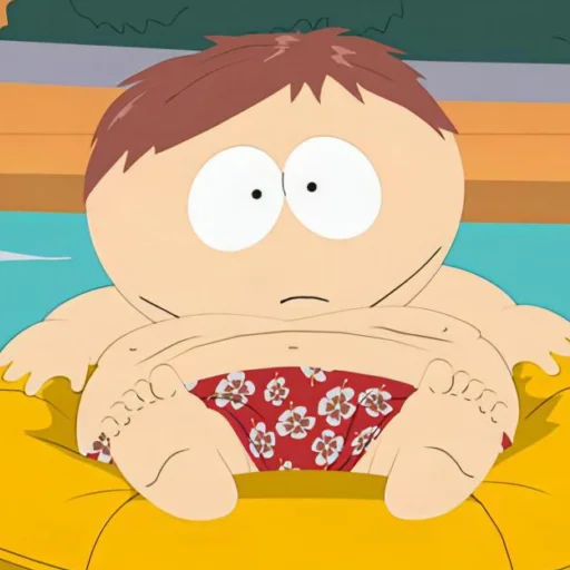 🏖️ Стикер «South Park Eric Cartman» для Telegram