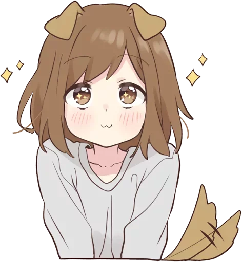 ☺️ Стикер «dog girl» для Telegram