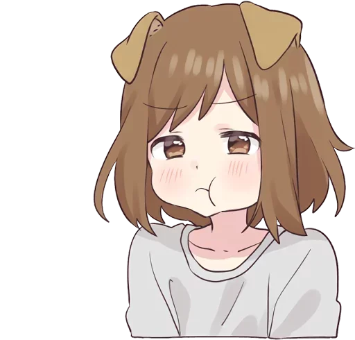 😳 Стикер «dog girl» для Telegram