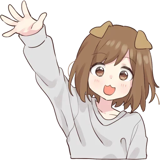 👋 Стикер «dog girl» для Telegram