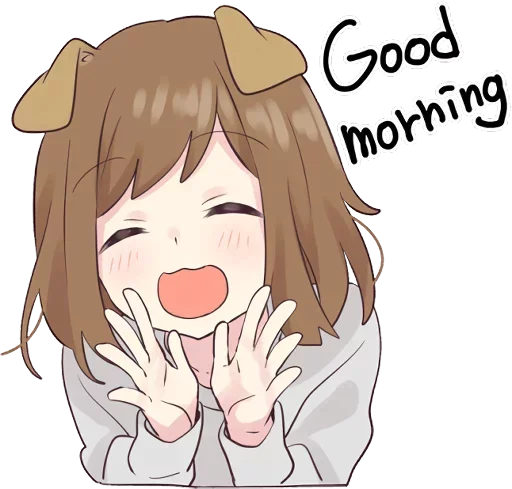 ☀️ Стикер «dog girl» для Telegram