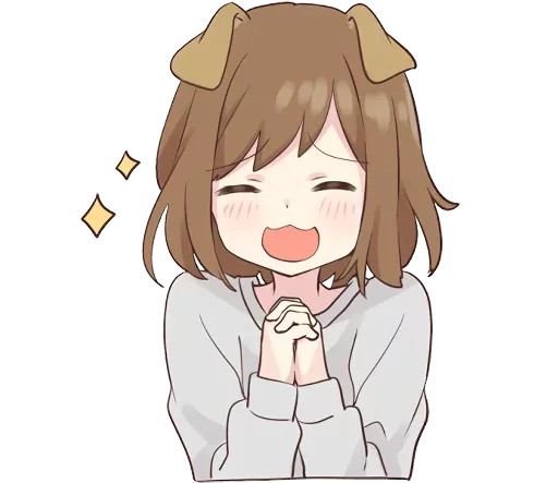 😊 Стикер «dog girl» для Telegram
