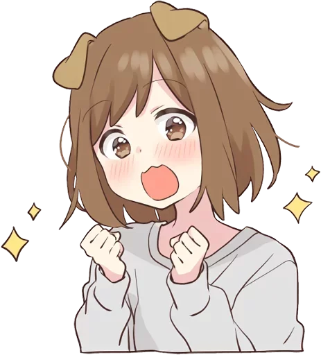😳 Стикер «dog girl» для Telegram
