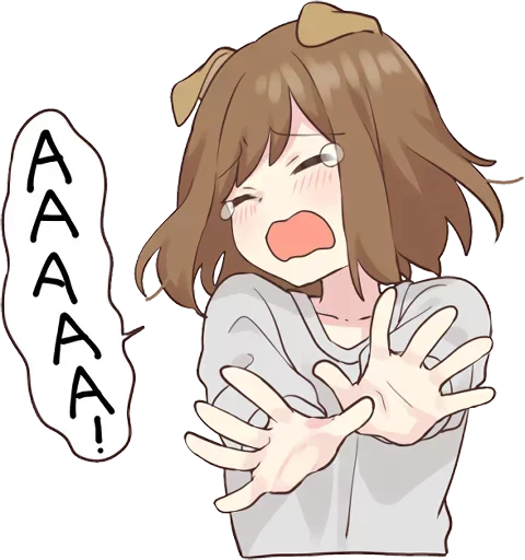 😱 Стикер «dog girl» для Telegram