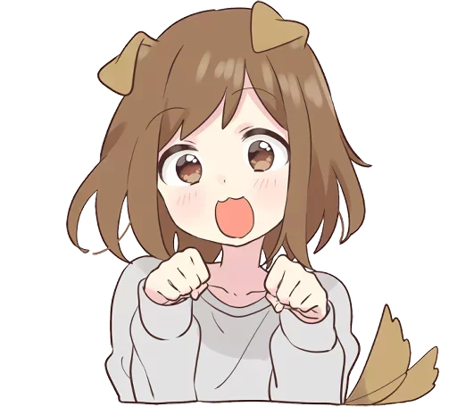 🙂 Стикер «dog girl» для Telegram
