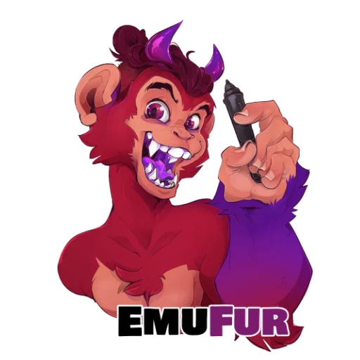 🐵 Стикер «Eris Android» для Telegram