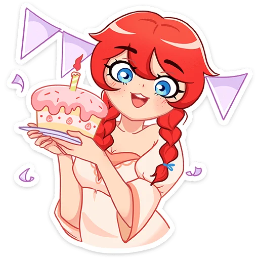 🎂 Стикер «Эри» для Telegram