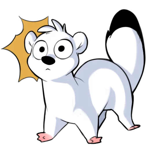 😯 Стикер «Ermines» для Telegram