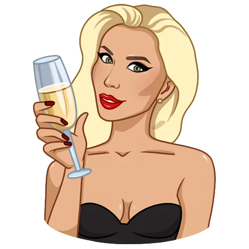 Стикерпак Erotic Kate для Telegram — скачать
