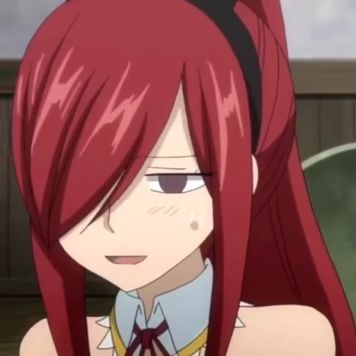 😮‍💨 Стикер «Erza Scarlet» для Telegram