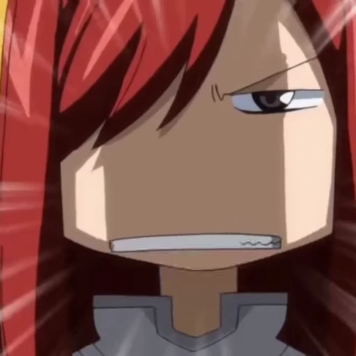 😤 Стикер «Erza Scarlet» для Telegram