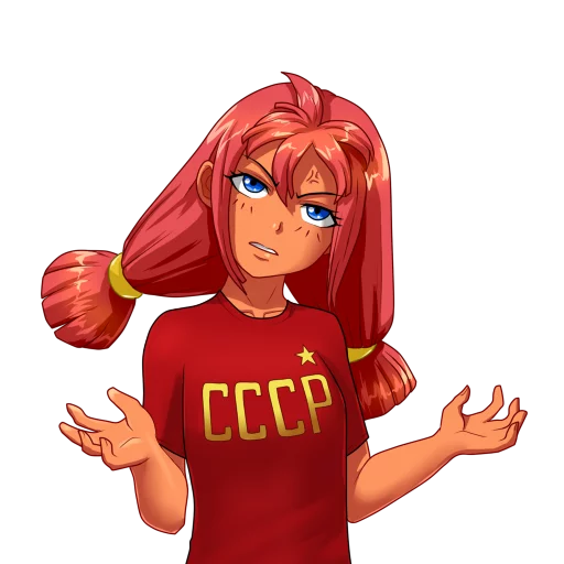 😠 Стикер «Ulyana Everlasting Summer» для Telegram