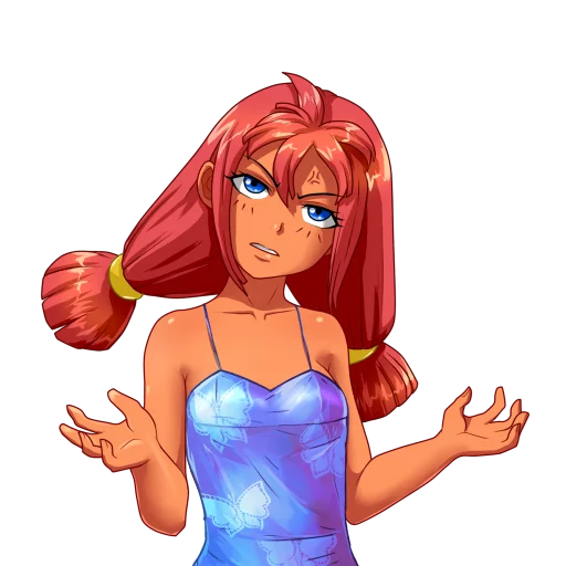 😠 Стикер «Ulyana Everlasting Summer» для Telegram