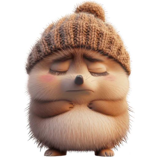 🥲 Стикер «Милый еж» для Telegram