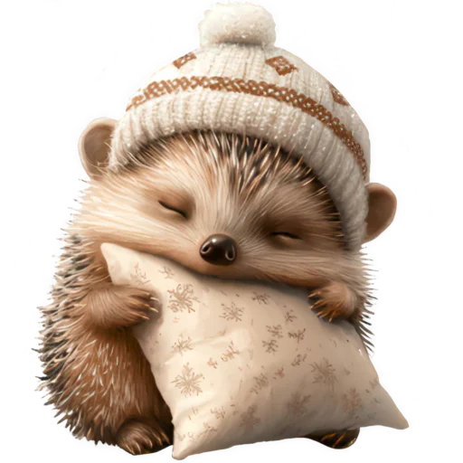 😴 Стикер «Милый еж» для Telegram