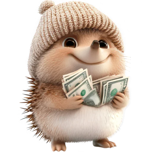 🤑 Стикер «Милый еж» для Telegram
