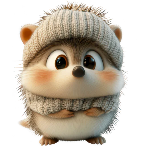 Стикерпак Милый еж для Telegram