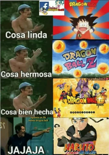 😂 Стикер «espanole dragon ball stickers» для Telegram