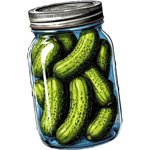 🥒 Стикер «Поговорим о работе» для Telegram