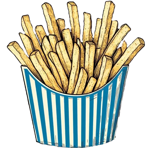 🍟 Стикер «Поговорим о работе» для Telegram