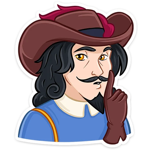 🤫 Стикер «Этьен» для Telegram
