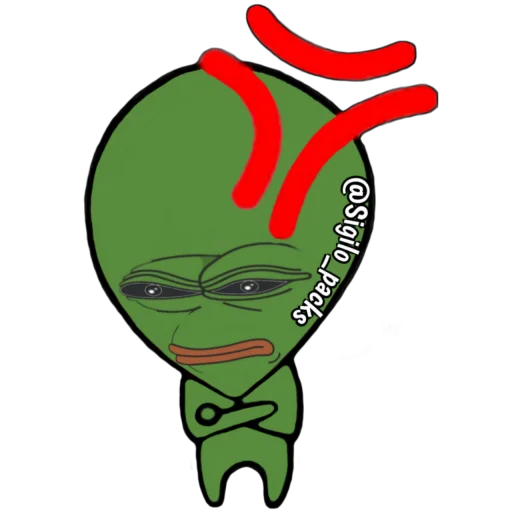 😠 Стикер «ET PEPE» для Telegram